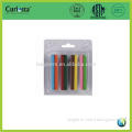 Rectangle colorful Jumbo crayons 4 pack in blister